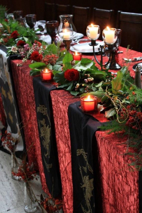 yule feast table