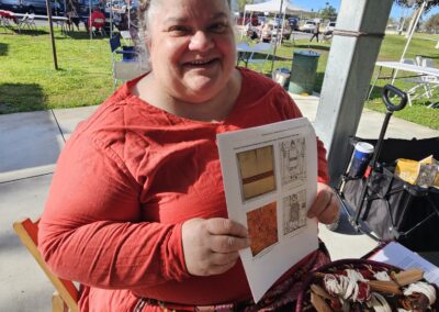 Pentathalon 2025 Dame Eilidh's Andean weaving class photo by Bridget Lucia MacKenzie