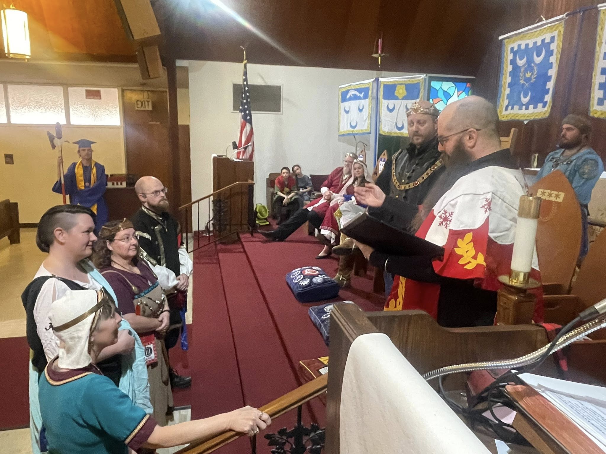 Officers step down